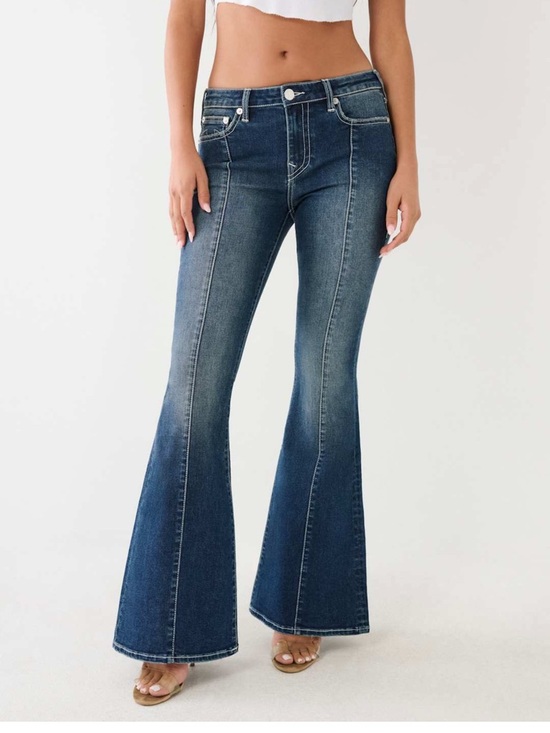 True Religion Denim - True Religion Charlie Mid Rise Seamed Flare Jeans
